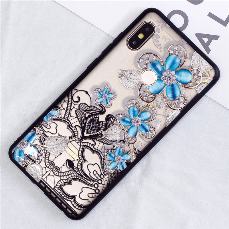 For Redmi Note 5 Case 3D Lace Flower Butterfly Phone Back Cover For Xiaomi Redmi Note 5 Pro Note 4X Sexy Floral Hard PC Fundas (7)