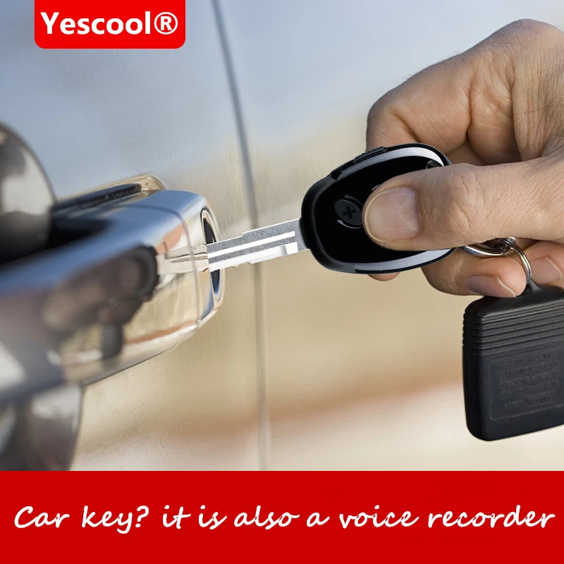 Yescool Amoi-A10 8 | 16 | 32GB ключ стиль цифровой мини скрытый диктофон ультра мини Голосовая активация с MP3-плеером