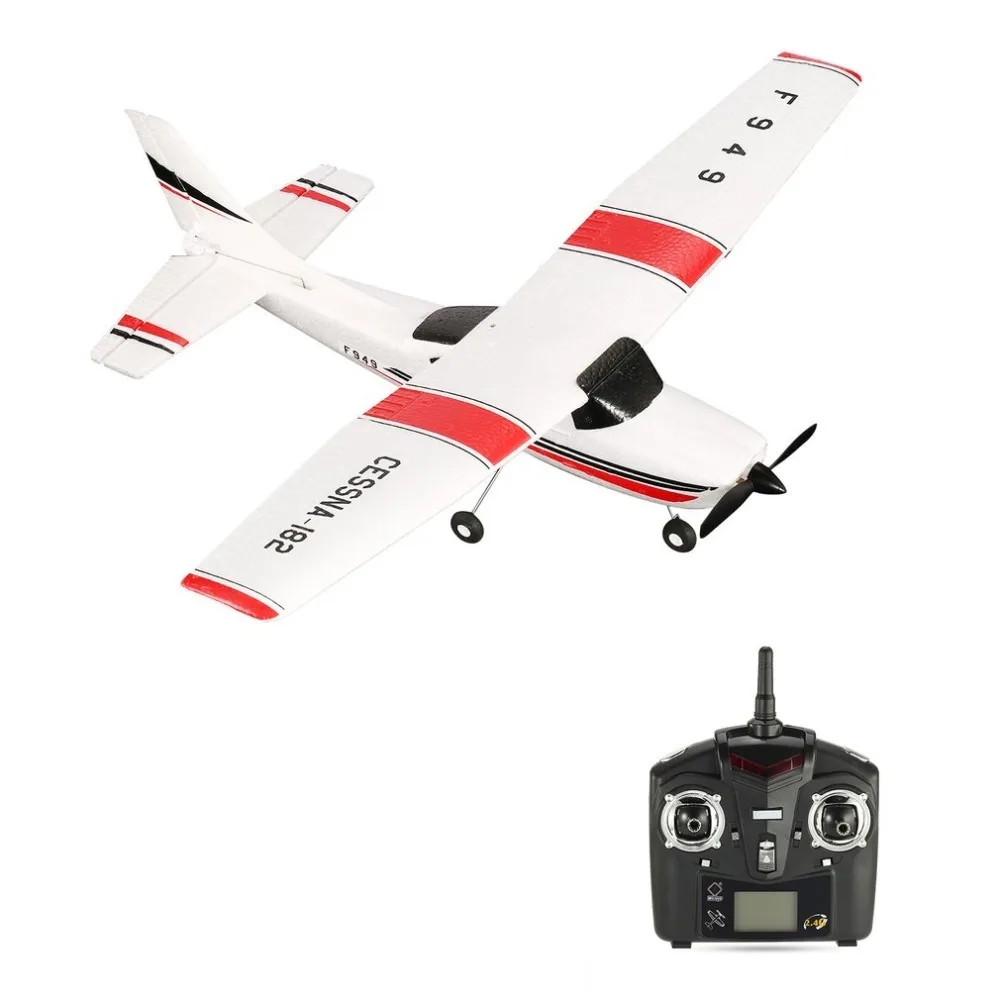 

WLtoys F949 Radio Control RC Airplane 3 Channel 2.4GHz Fixed Wing RTF CESSNA-182 Plane Outdoor Drone Toy for Ages 14+ Children