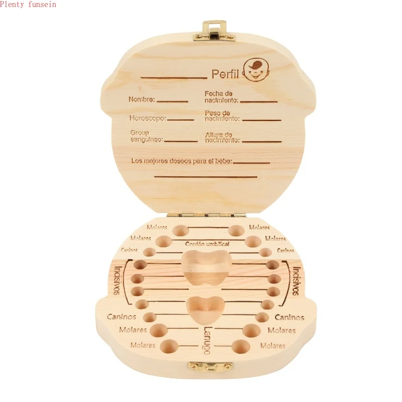 

Creative Wooden Baby Tooth Storage Box for Deciduous Teeth