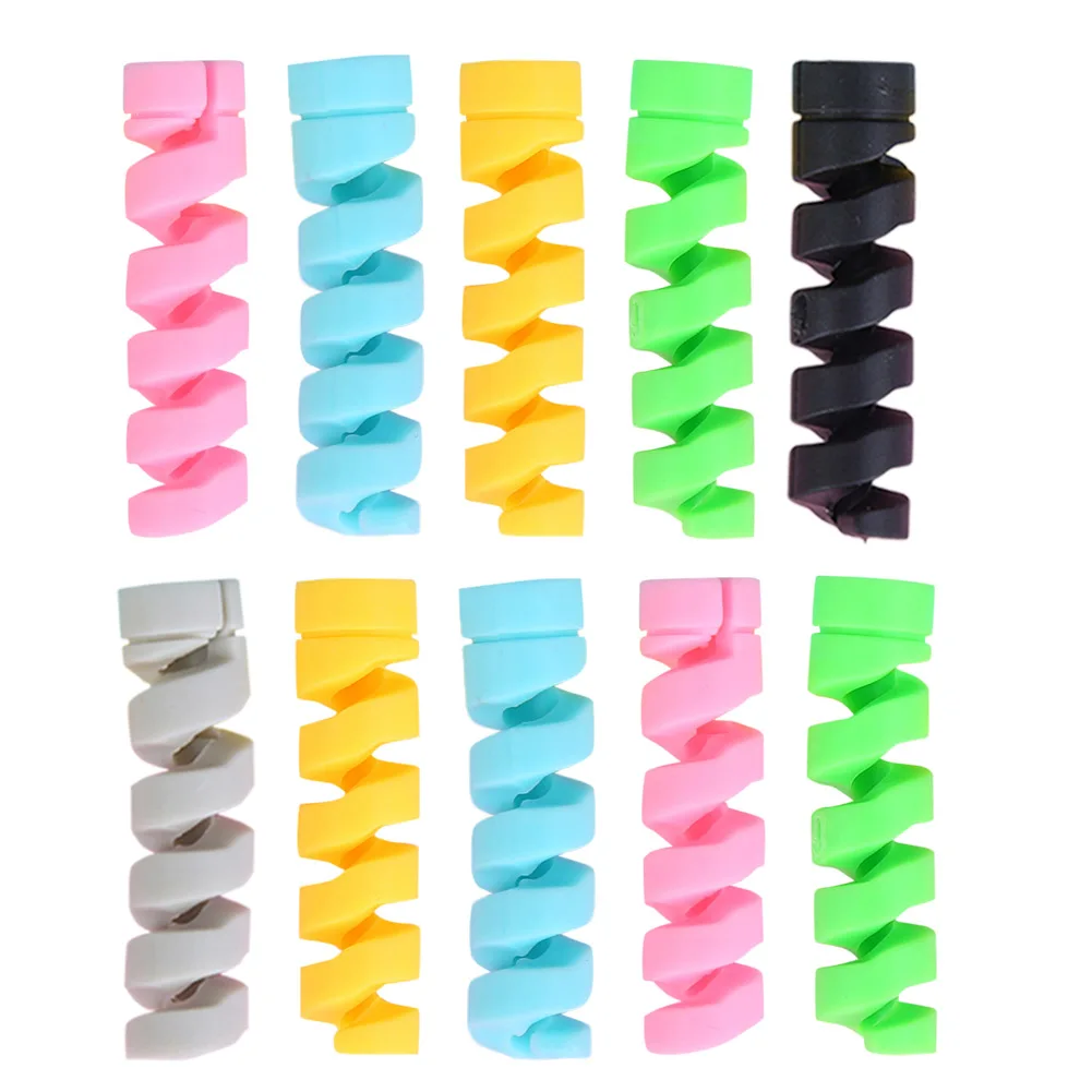 

10Pcs Protector Saver Cover Compatible Apple iPhone USB Charger Cable Cord 8899