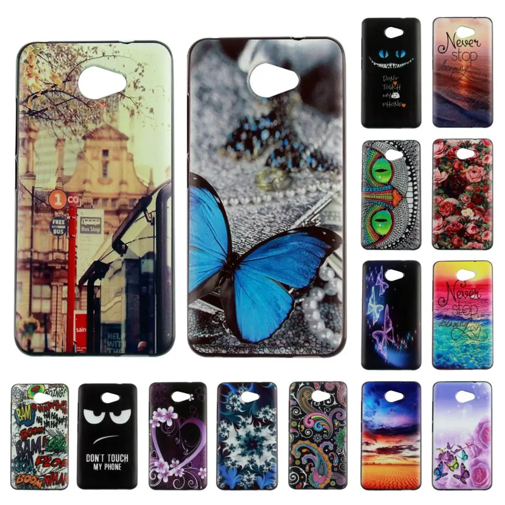 

Painted Silicon Cover Cases for Vodafone Smart Ultra 7 Mobile Phone Protective Cover Guard Shell Protection Case