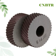 

2x Knurling Tool Silver Diagonal Wheel Linear Knurl 1.8mm Pitch 26x8x8mm