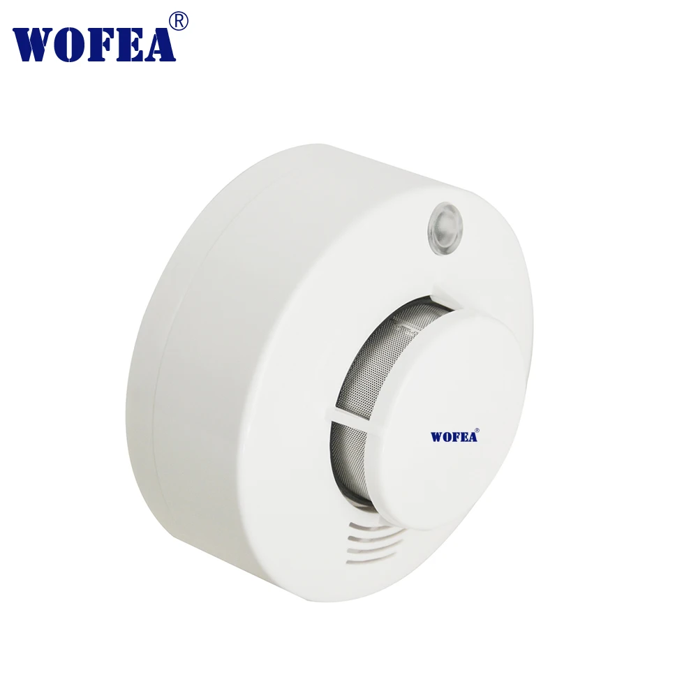 Kopen Wofea Optische Rookmelder Sensor Wired rookmelder fire alarm 12V alarm met zoemer en relais uitgang GEEN  NC