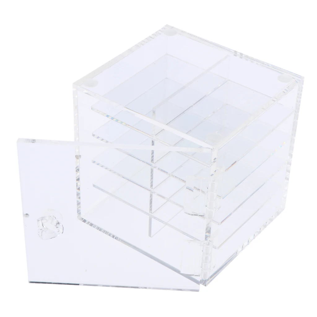 Acrylic 10layer False Eyelash Lash Storage Case Organizer Makeup Glue Pallet