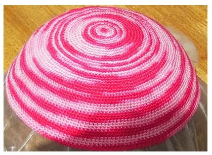 Высокое качество ручной вязки YARMULKE KIPPAH вихревые цветные