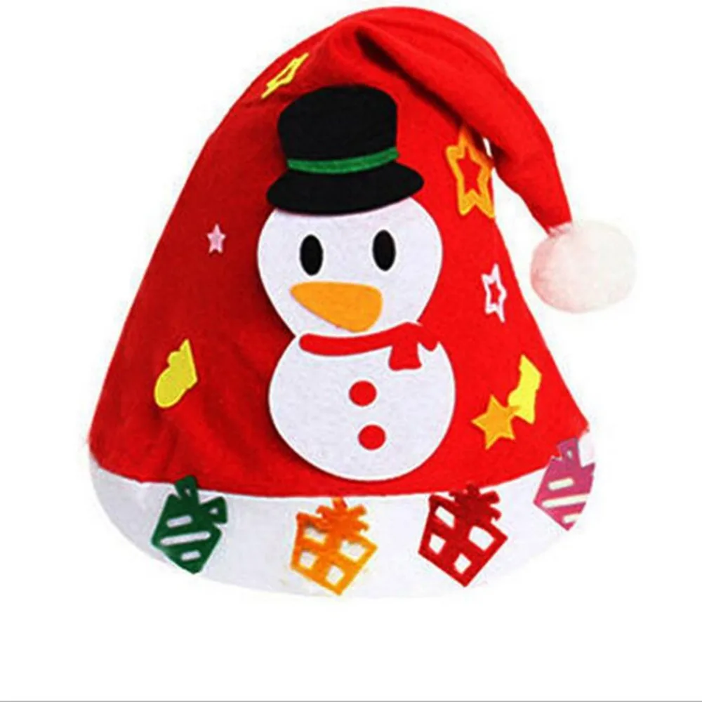 1 шт., Детские креативные шляпы из нетканого материала, рождественский подарок, Креативные украшения для детей, рукоделие, художественные игрушки