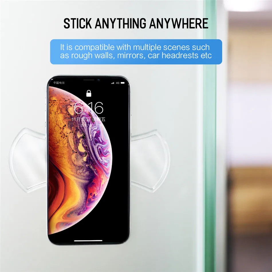 ROCK Mobile Phone Holder Universal for Phone Tablet Car Phone Holder Strong Adsorption Wall Desk Stickr Paste Stand Holder10