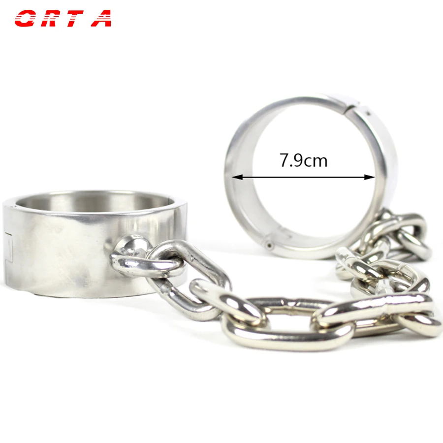 QRTA 1.7kg Newest Male Female Metal stainless steel Chain Fetter Anklet Shackles Restraint Bondage ankle sex toys adult product QRTA 1.7kg Newest Male Female Metal stainless steel Chain Fetter Anklet Shackles Restraint Bondage ankle sex toys adult product