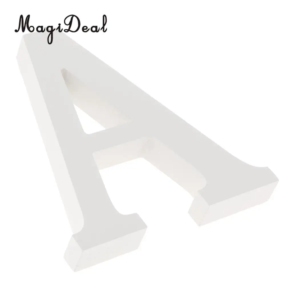DIY Wooden Alphabet Letters Sign Plaque Wall Art Hanging Decor Decal Wedding Baby Shower Party DIY Decoration