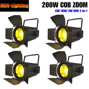 

4pcs/lot 200W COB Led Par With Zoom from 5-50 degree Stage Light DMX 512
