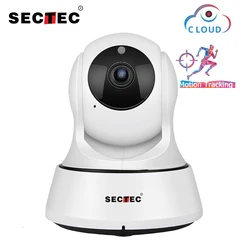 SECTEC – caméra de Surveillance intelligente IP WiFi Cloud 1080P, dispositif de sécurité domestique sans fil, avec suivi automatique, babyphone vidéo 