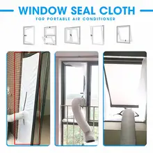 

NEW TY Warmtoo Portable Air Conditioner Window Air Vent Seal Lock Cloth Plate Air Outlet Pipe Tube Hose Window Sliding Door