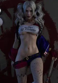 

Harley Quinn Fan Suicide Squad Art Wall Decor Silk SILK POSTER Decorative Wall painting 24x36inch