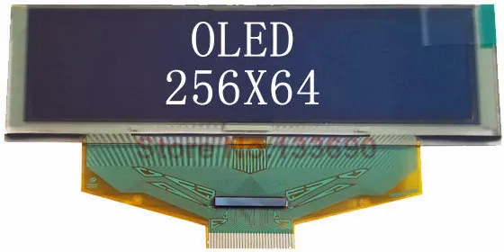 1 шт. 3,12 дюйма 16PIN желтый белый синий OLED модуль SSD1322 Привод IC 256*64 последовательный SPI 8Bit параллельный интерфейс для raspberry pi - Цвет: White color Oled