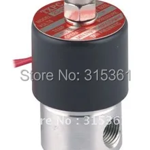 5 штук в упаковке, шт./лот 2 трехходовых электромагнитных клапана 1/" Порты Нержавеющая сталь нормально закрытый FKM масло кислота AC220V 1PC-2S025-08-V