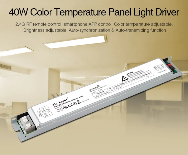 

milight PL2 40W Color Temperature Panel Light Driver 2.4G RF Remote Smartphone APP Control