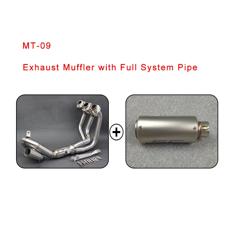 MT09 MT-09 FZ-09 мотоцикл выхлопной глушитель выхлопной трубы труба изменение передняя Труба трубки полного Системы для Yamaha MT-09