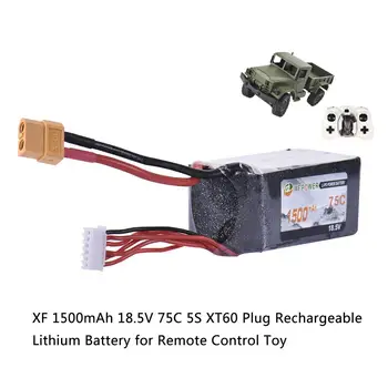 

XF 1500mAh 18.5V 75C 5S XT60 Plug Rechargeable Lithium Battery For Remote Control Toy Battery Accessories