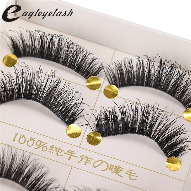 

5 Pair Natural False Eyelashes Soft Long Eyelash Fake Eye Lashes Extension Tools Makeup False Eyelashes Extension False Eyelash