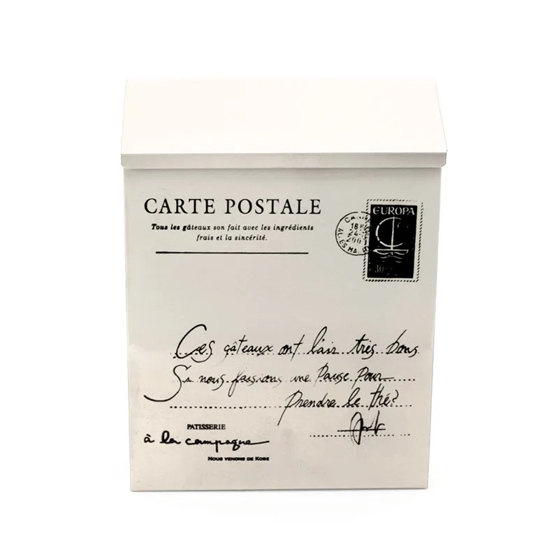 Водонепроницаемый открытый почтовый ящик ретро пасторальный настенный почтовый ящик мода ведро газетные коробки металлические буквы замок для почтового ящика