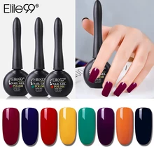 Elite99 12ml 3 세대 매니큐어 uv led 램프와 함께 치료 긴 뚜껑 젤 광택 편리한 작업 반 영구적 인 흡수(China)