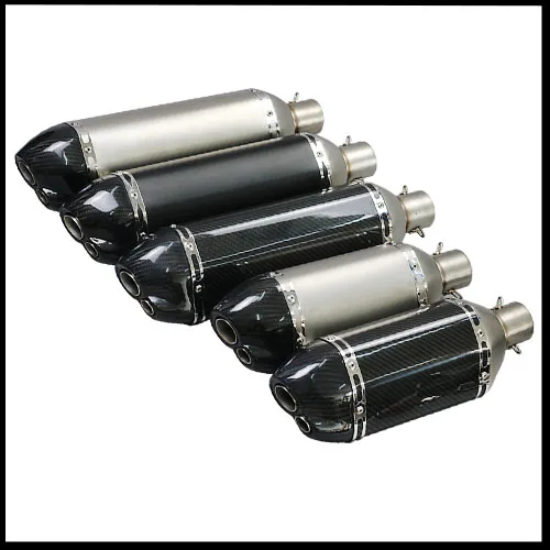 

Universal Carbon Fiber Color 51mm Motorcycle Exhaust Muffler Pipe Escape Exhaust Fit for Most motorcycle GSXR CBR