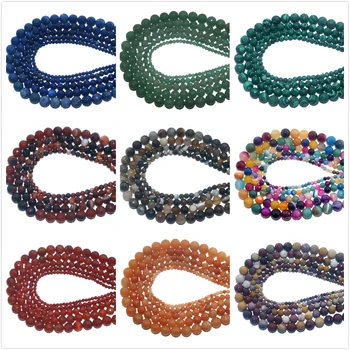 

Wholesale Faceted Natural Stone Bead Pink Quartz Amethysts Agates Lapis lazuli For Jewelry Making DIY Bracelet 4 6 8 10 MM