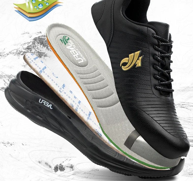 للجنسين الأزياء خفيفة الوزن للماء تنفس حذاء امن للعمل الرجال غطاء صلب لأصبع القدم زلة ارتداء حذاء برقبة للعمل الرجال في الهواء الطلق أحذية ر...