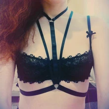 Сексуальный бюстгальтер-клетка, укороченный топ, нижнее белье в готическом стиле, сексуальный хит, хипстер, Фетиш-одежда, бюстгальтер-клетка, Открытая грудь, ремни для тела