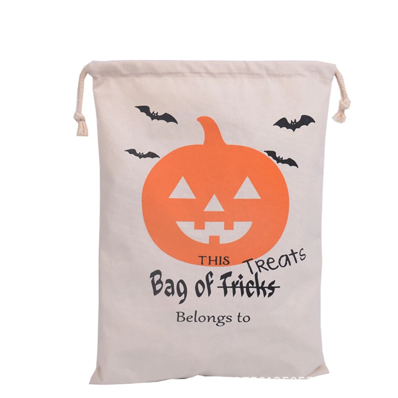 5 pcs 48cmx36cm high qualiy personalized halloween decoration canvas cotton drawstring bags home shopping gift with - Personalized Halloween Decorations 5 pcs 48cmx36cm high qualiy personalized halloween decoration canvas cotton drawstring bags home shopping gift with - Personalized Halloween Decorations