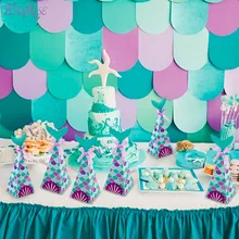 Caja de caramelo para cumpleaños, sirenita, caja de regalo para fiestas, cumpleaños, decoración para fiestas, suministros para fiesta de boda, fiesta de bienvenida al bebé