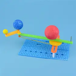 Hademade головоломки собраны игрушка DIY Наука Малый Гизмо простой солнце земля луна модель для детей Творческий преподавания физики ресурсов