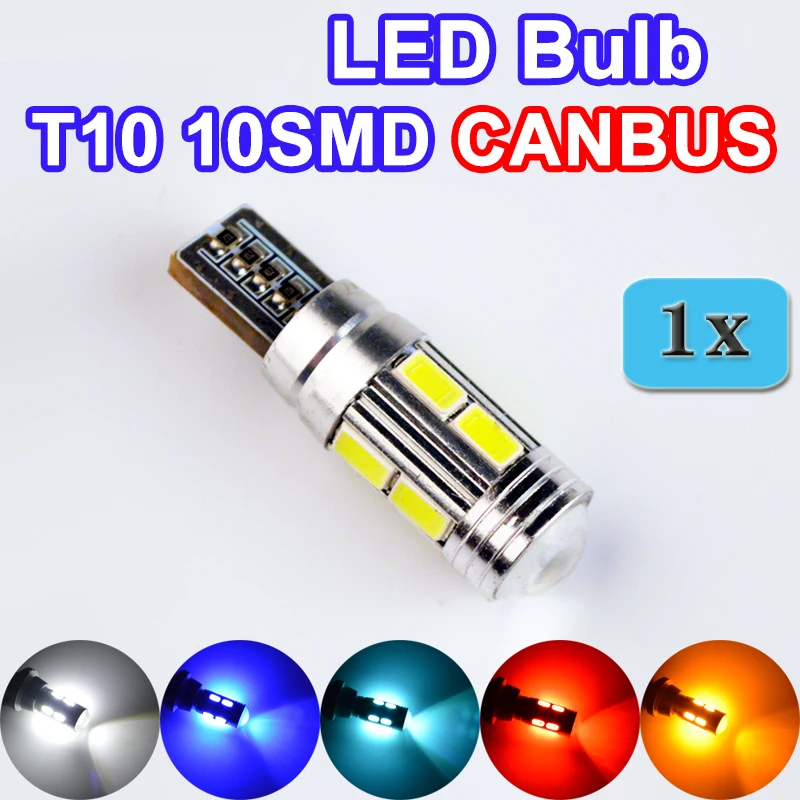 Flytop 1 x T10 10SMD CANBUS 5630 SMD 194 W5W светодиодный автомобильный светильник без ошибок