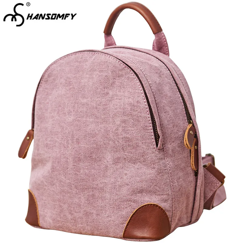

2018 new original Women canvas backpack luxury fashion female wild retro shoulder bag casual small backpack