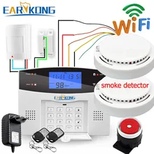 Système d'alarme de sécurité domestique filaire et sans fil, wi-fi PSTN/GSM, 433MHz, sortie relais pour maison connectée, application russe et espagnole, 7 langues