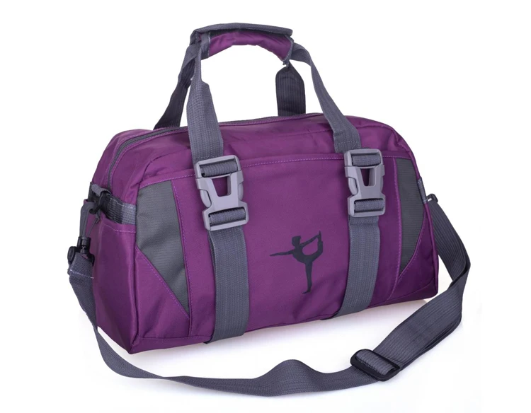 Multifuctional нейлон открытый женский Йога мешок профессиональный Для мужчин и Для женщин Фитнес спортивную сумку Йога обучение женский Gym bag - Цвет: Purple2