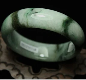 

13384 Certified Natural Green A Jadeite Jade Bangle Bracelet Handmade (A0429)