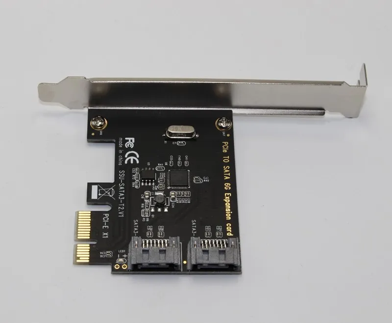 PCIe PCI Express на SATA3.0 2 портовый SATA III 6G плата расширения контроллера адаптер # L059