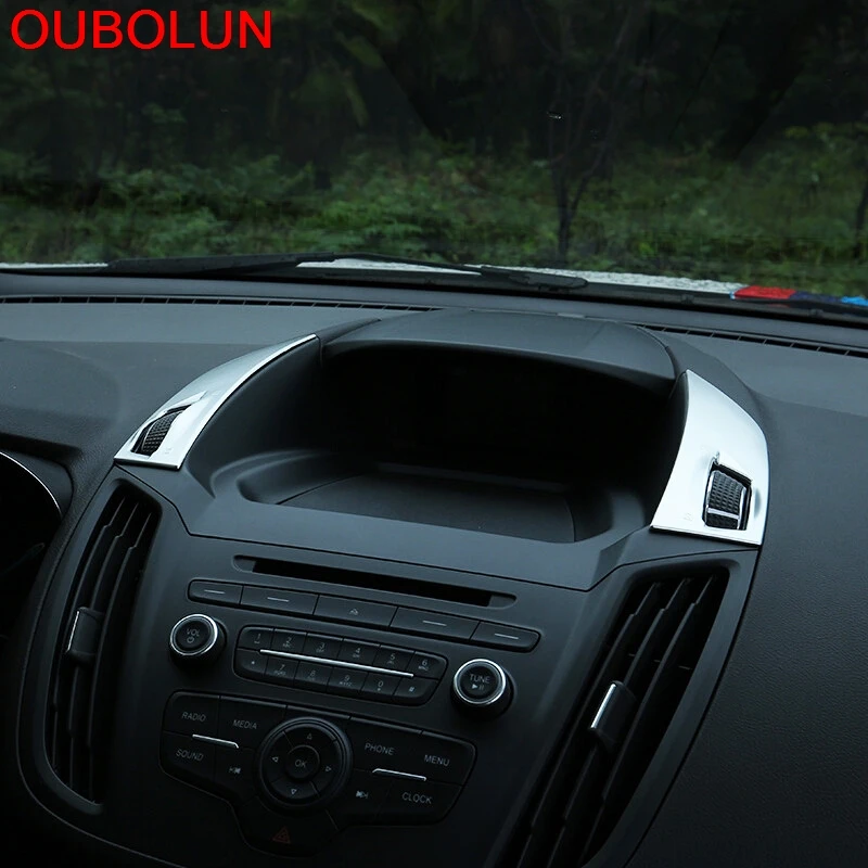 OUBOLUN Автомобильный интерьер Стайлинг 2 шт. для Ford KUGA ESCAPE 2017 ABS хромированный