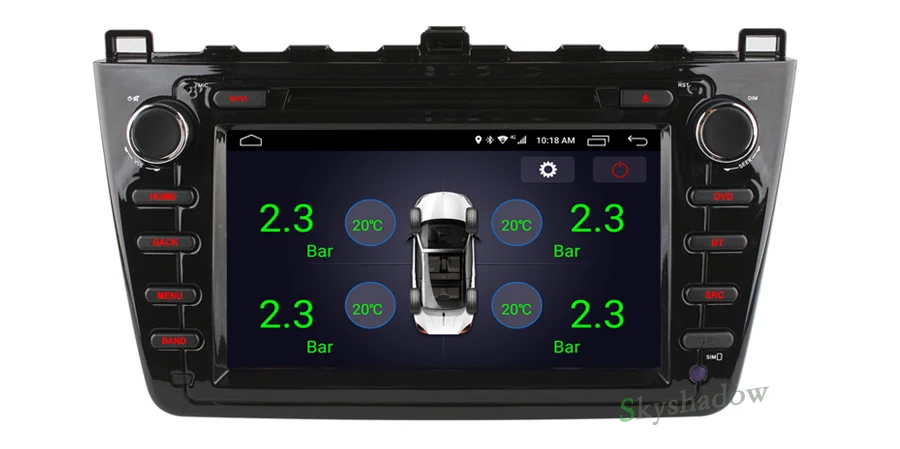 Top C500 1024*600 4G SIM Quad Core Android 6.0 car DVD Player gps For Mazda 6 2008 2009 2010 2011 2012 wifi Radio 2GB RAM Bluetooth 11