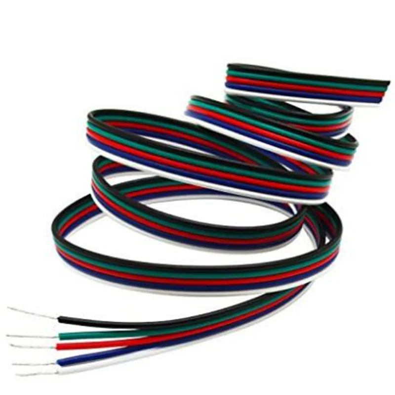 

5Pin RGBW/RGBWW Led Connector Cable Extension Wire Blue/White/Red/Green/Black For RGBW/RGBWW LED Stirp