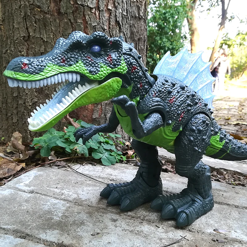 Электрические интерактивные игрушки: говорящий и ходячий динозавр и большая игрушка в виде динозавра