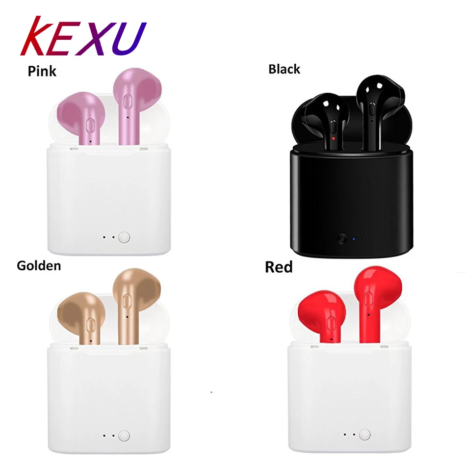 KEXU i7S наушники вкладыши TWS беспроводные Bluetooth музыкальные комплект стерео