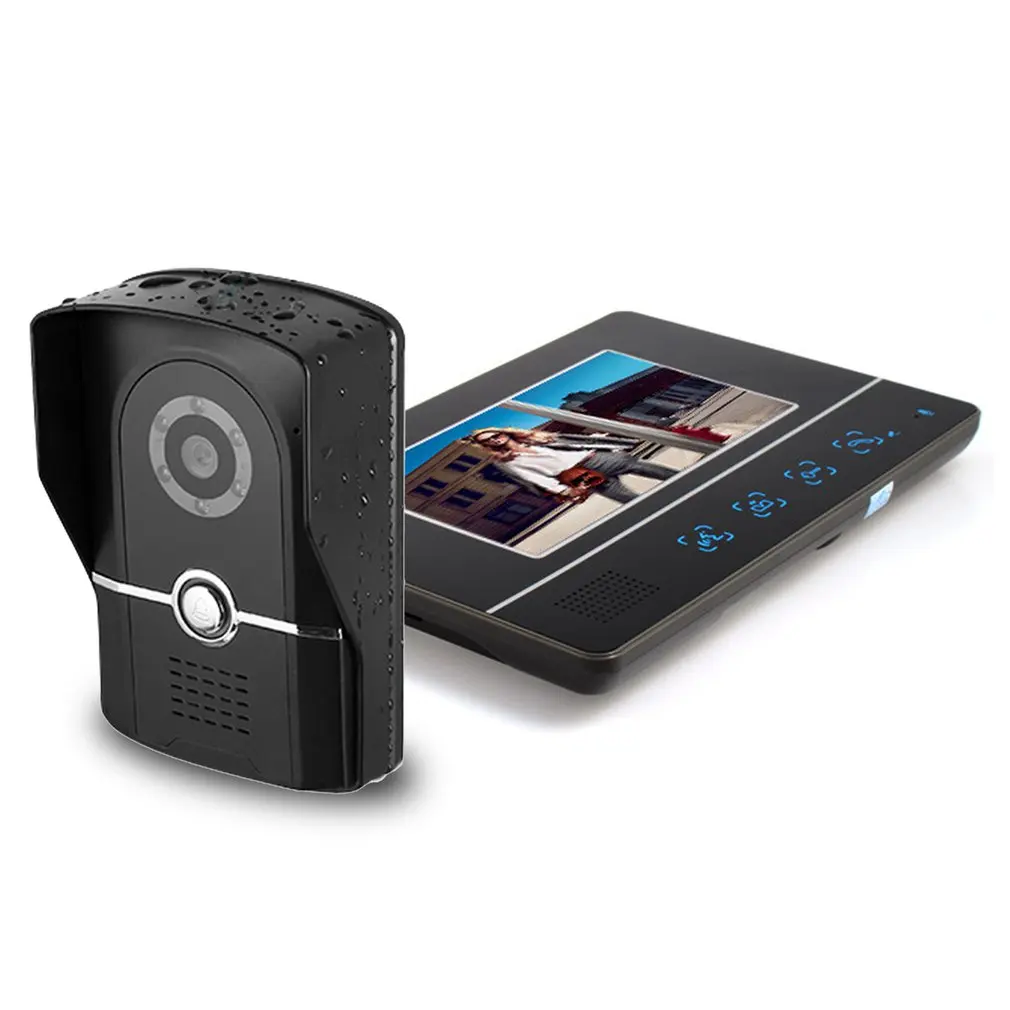 

7 Inch High Definition Digital Video Doorbell 700 Line HD CCD Home Video Intercom Full Touch Button Color Video Doorbell