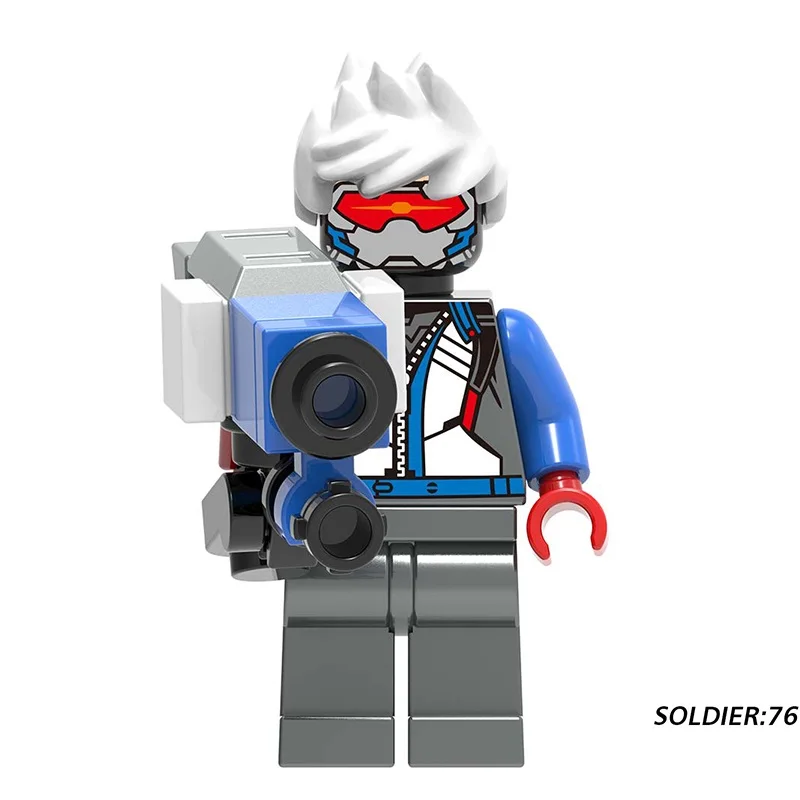 Строительные блоки Legoed OWN minifiged Winston D.Va Jesse.Mccree Reaper Soldier 76 симада хензо детские