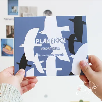

Work Out A Plan Creative Portable Plan Pad 14.5*17.5cm Bird Goose Cat 50 Sheets