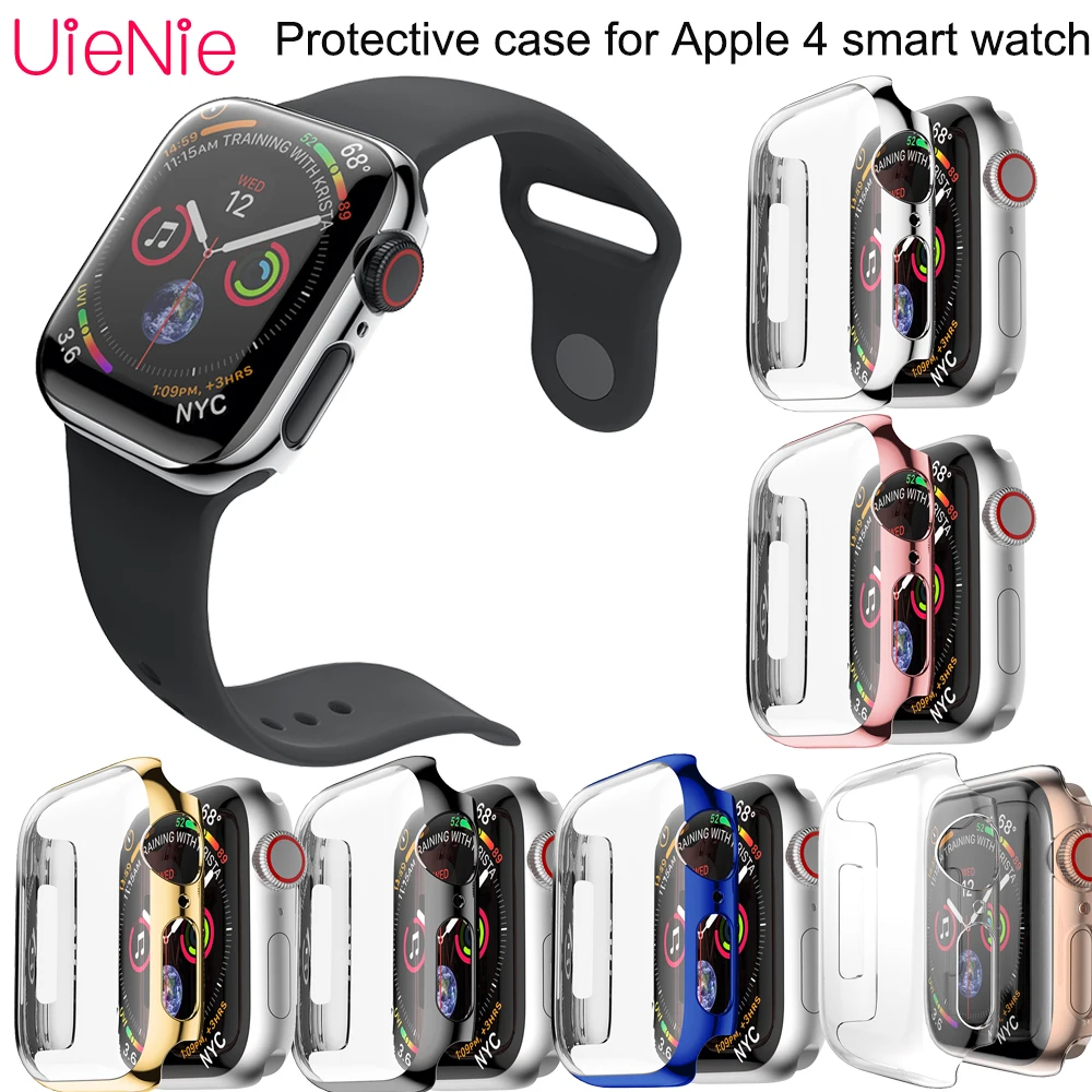 

40mm width Transparent silicone case For Apple 4 smart watch case For Apple 4 dial protection accessories Hard Protective film