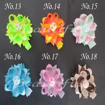 

200 BLESSING Good Latest Vogue Various Style 2.25 - 2.75" F- Flower summer hair accessories Bow 196