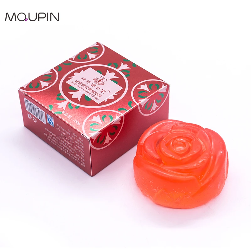 MQUPIN 125 г ручной работы Роза форма дизайн розмарин натуральный мыло бар для всех кожи Свадебная церемония для ванной с помощью мыла для леди